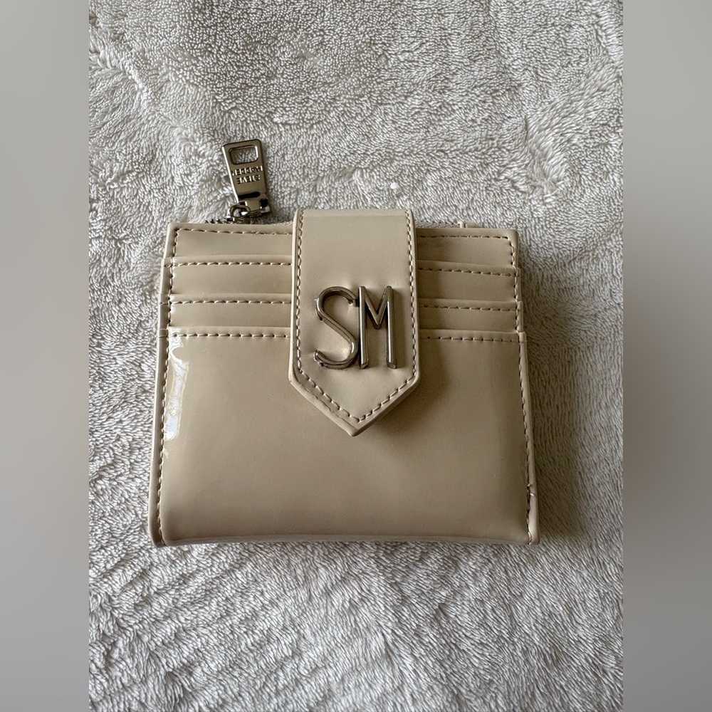 Steve Madden Cream Wallet with Silver Accent
